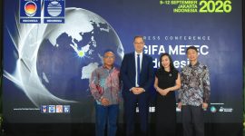 Keterangan foto:
Sejumlah narasumber berfoto bersama usai konferensi pers GIFA-METEC Indonesia 2026 di Jakarta. Pameran teknologi pengecoran logam dan metalurgi tersebut akan digelar pada 9–12 September 2026 di JIExpo Jakarta, dengan fokus memperkuat rantai nilai dan hilirisasi industri logam Indonesia.